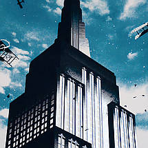 Плакат "Кінг-Конг на хмарочосі, Манхеттен, Нью-Йорк, King Kong, Empire State Building", 60×43см, фото 2