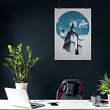 Плакат "Кінг-Конг на хмарочосі, Манхеттен, Нью-Йорк, King Kong, Empire State Building", 60×43см, фото 3
