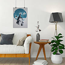 Плакат "Кінг-Конг на хмарочосі, Манхеттен, Нью-Йорк, King Kong, Empire State Building", 60×43см, фото 4