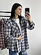 Сорочка клітинка OverSize, фото 5