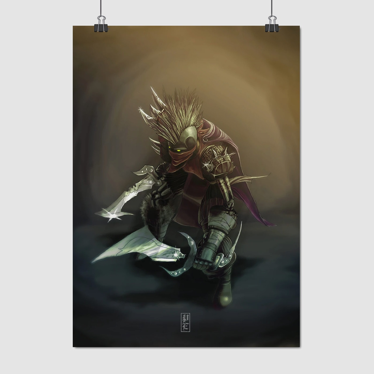 Плакат "Варкрафт, Нежить, рог-розбійник, Warcraft, Rogue", 60×43см