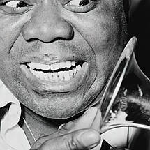 Плакат "Луї Армстронг з трубою, Armstrong Lui", 60×43см, фото 2