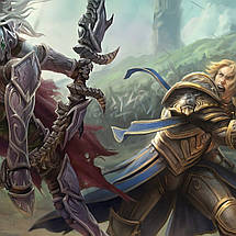 Плакат "Варкрафт, Сільвана та Варіан, Warcraft", 34×60см, фото 2