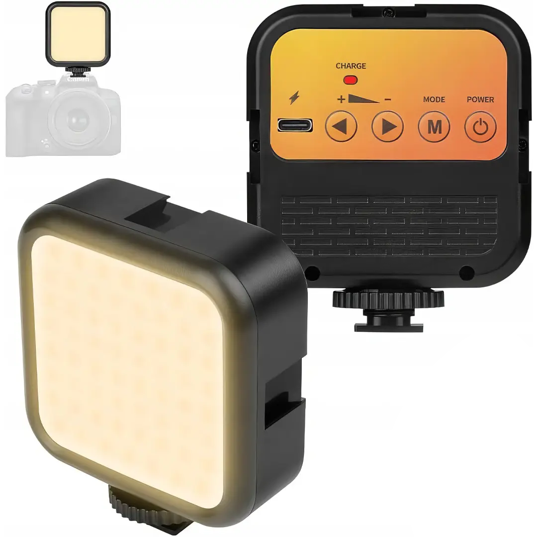 💙Лампа світлодіодна LED Baker WL-R1 з кріпленням для телефону, студійна накамерне світло 3000-7000K, фото 1