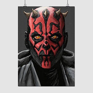Плакат "Дарт Мол, сітх, Зоряні Війни, Star Wars, Darth Maul", 60×43см
