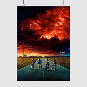 Плакат "Дивні Дива, Stranger Things", 60×43см