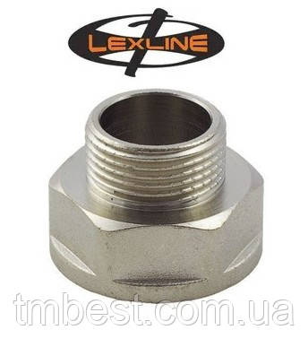 Перехідник 2"В х 1"З нікельований Lexline, фото 1