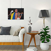 Плакат "Усик Олександр в білих рукавицях, боксер", 43×60см, фото 4