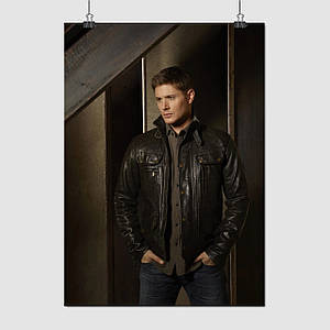 Плакат "Надприродне, Дін Вінчестер, Дженсен Еклс, Supernatural, Dean Winchester", 60×43см