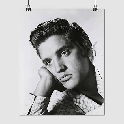 Плакат "Елвіс Преслі, крупним планом, сумний погляд, Elvis Presley", 60×43см, фото 1