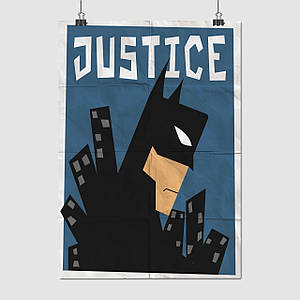 Плакат "Бетмен, Людина-кажан, Batman", 60×43см