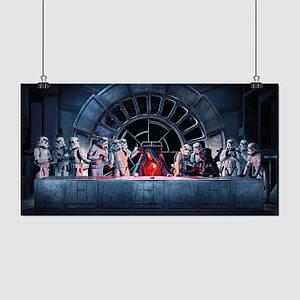 Плакат "Тайна вечеря Палпатіна, Star Wars, Last Supper", 31×60см