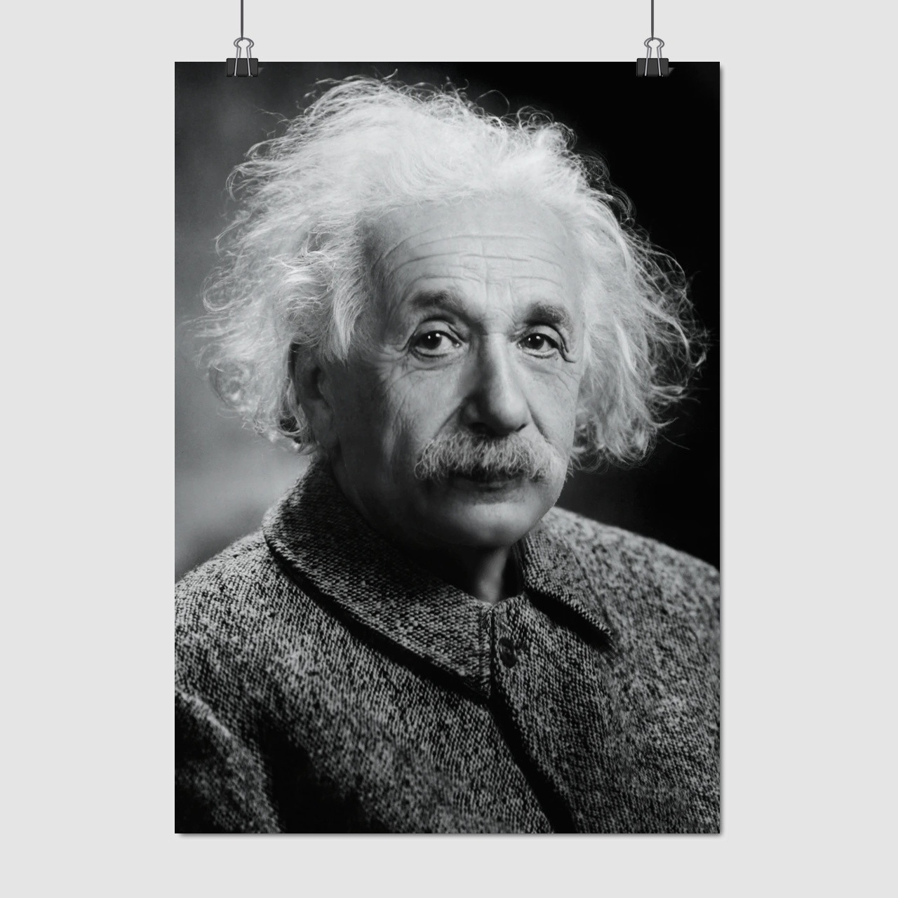 Плакат "Альберт Ейнштейн, Albert Einstein", 60×42см