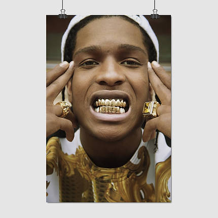 Плакат "Ракім Маєрс, репер, A$AP Rocky, Asap Rocky", 60×40см, фото 1