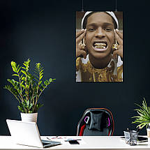 Плакат "Ракім Маєрс, репер, A$AP Rocky, Asap Rocky", 60×40см, фото 3