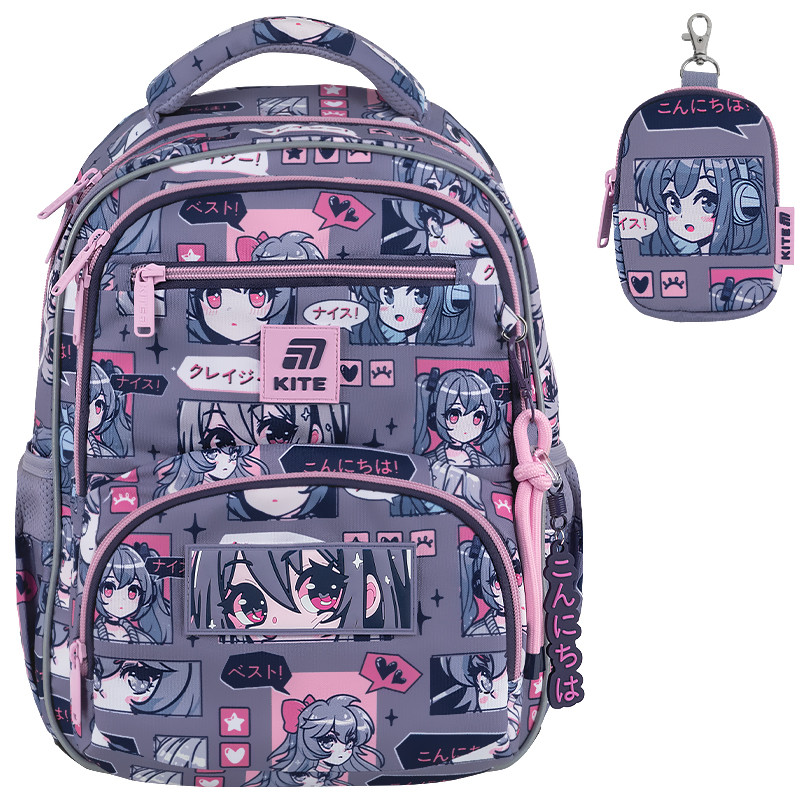 Рюкзак шкільний Kite Education Anime Girl K25-773M-5   M(130 — 145 см)  39х28,5х13,5