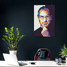 Плакат "Стів Джобс, поп-арт, Steve Jobs", 60×40см, фото 3