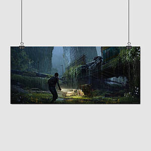 Плакат "Останні з нас, Еллі, постапокаліпсис, Last Of Us", 60×136см