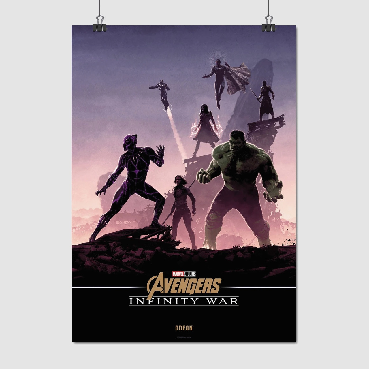 Плакат "Месники, Війна Нескінченності, Avengers: Infinity War (2018)", 60×43см
