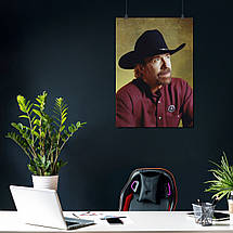 Плакат "Чак Норріс у крислатому капелюсі, Chuck Norris", 60×43см, фото 4
