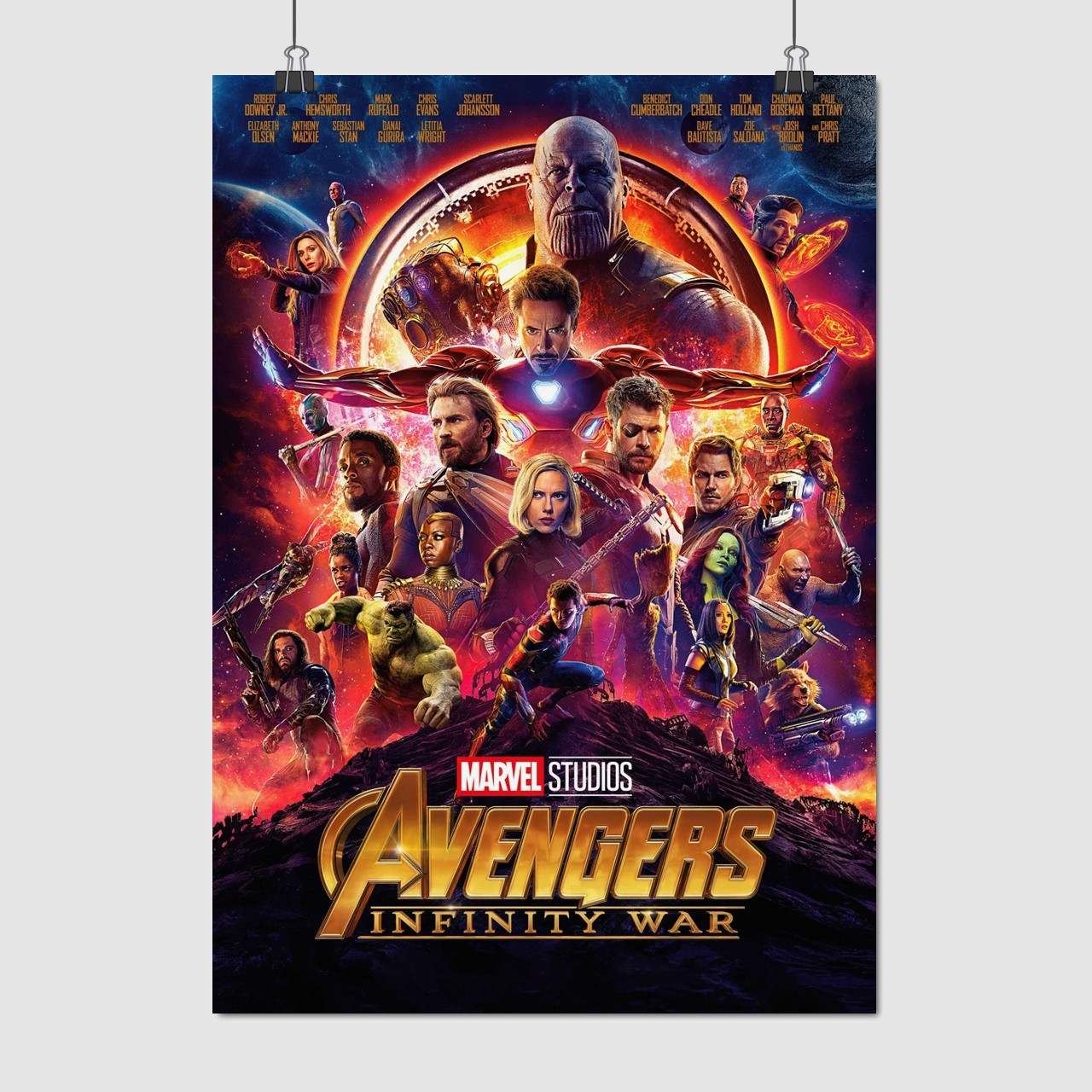 Плакат "Месники, Війна Нескінченності, Avengers: Infinity War (2018)", 60×43см