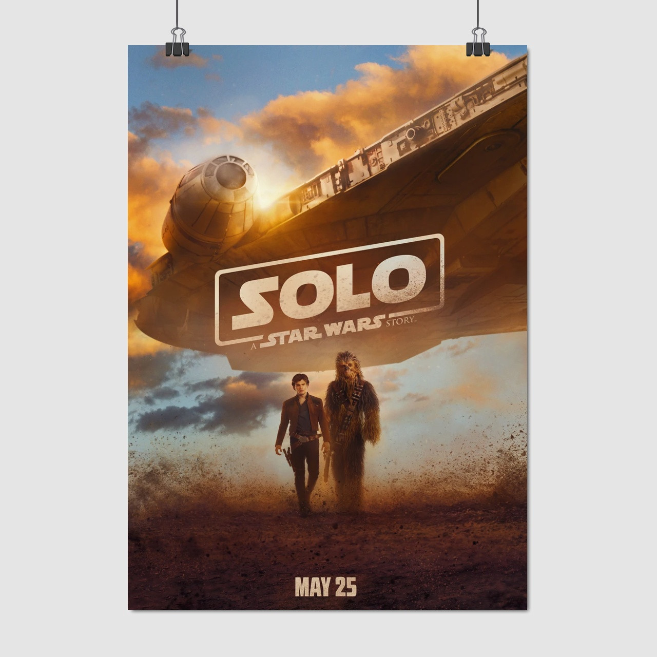 Плакат "Зоряні Війни: Соло, Star Wars: Solo", 60×43см
