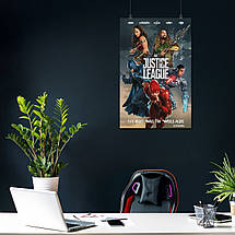 Плакат "Ліга Справедливості, Justice League (2017)", 60×39см, фото 4