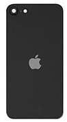Задня кришка для iPhone SE 2020/SE 2022, чорна, у комплекті скло камери, оригінал (54)