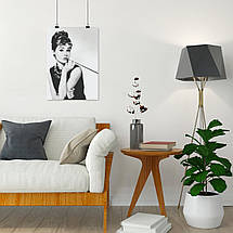 Плакат "Одрі Хепберн, фото з цигаркою, Audrey Hepburn", 60×43см, фото 4