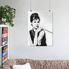 Плакат "Одрі Хепберн, фото з цигаркою, Audrey Hepburn", 60×43см, фото 6