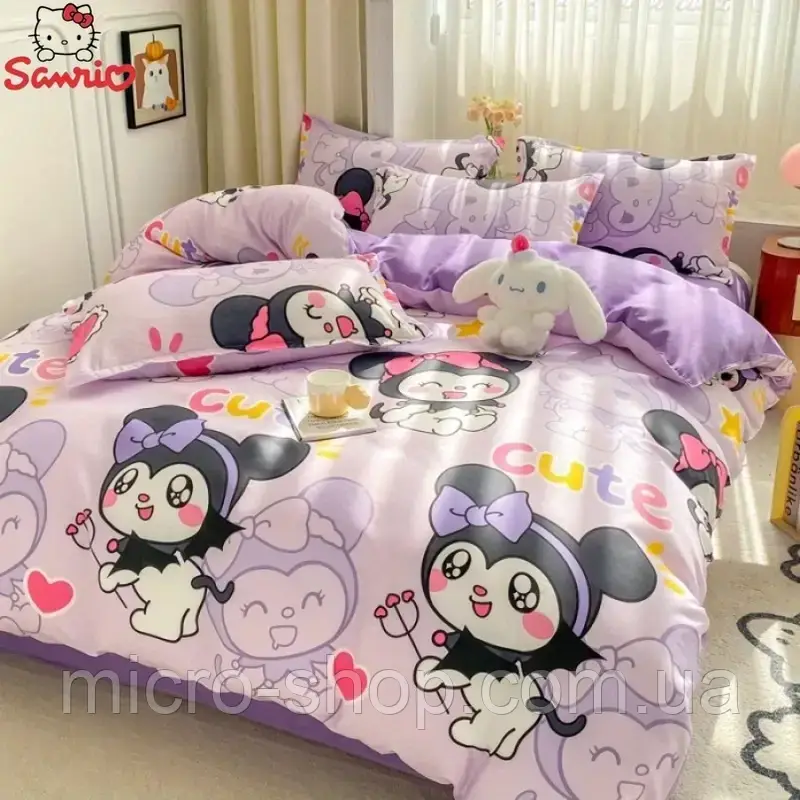 Набір дитячої постільної білизни Sanrio Куромі Kuromi