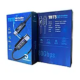 Кабель Thunderbolt 5 Type-C Folem TBT5, USB4, PD 240W швидке заряджання, монітор 16K, передавання даних 80 Gbps, фото 5