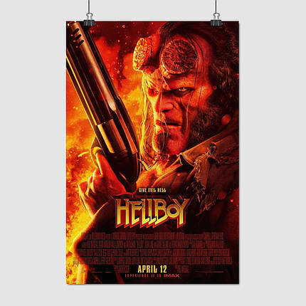 Плакат "Хеллбой 3, Hellboy 3 (2019)", 60×39см, фото 1