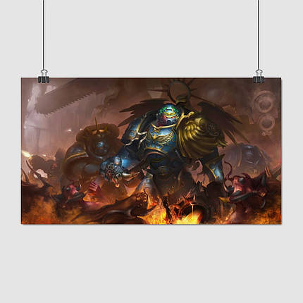 Плакат "Вархаммер 40000, Ультрамарин, Warhammer 40000", 60×107см, фото 1