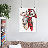 Плакат "Дедпул та Гарлі Квінн, Deadpool and Harley Quinn", 60×43см, фото 6