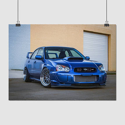 Плакат "Субару Імпреза, Subaru Impreza", 43×60см, фото 1