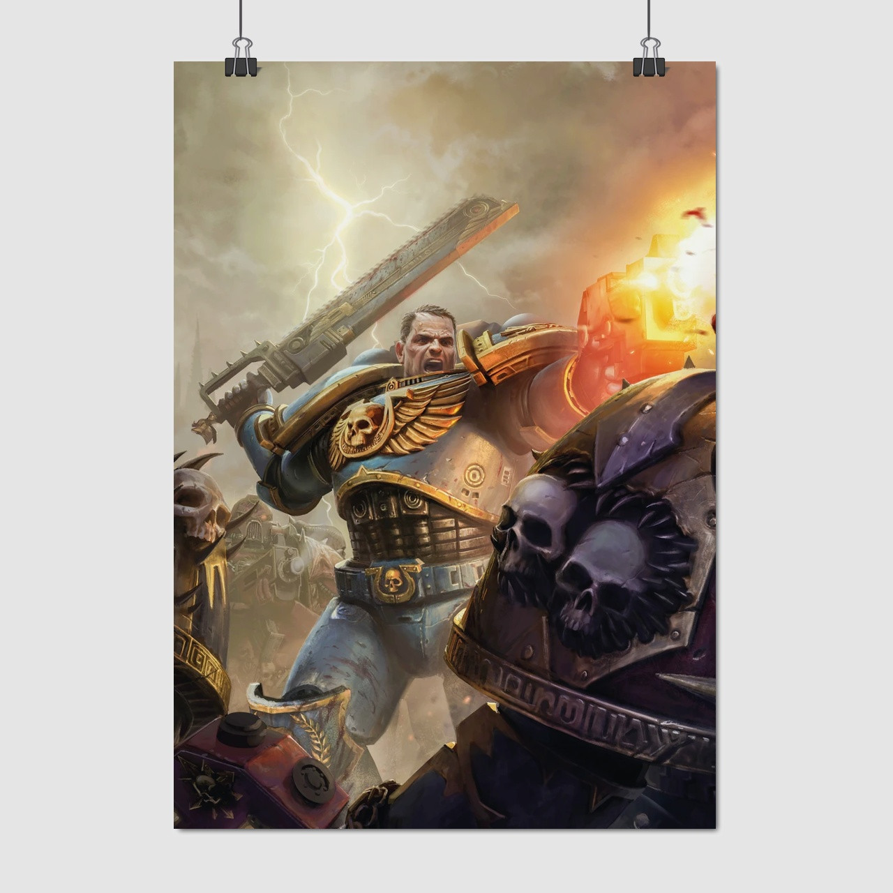 Плакат "Вархаммер 40000, Ультрамарин, Warhammer 40000", 60×43см