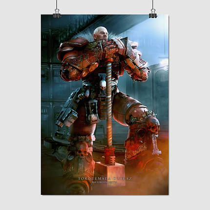 Плакат "Вархаммер 40000, Лорд Інквізитор Торквемада Котес, Warhammer 40000", 60×43см, фото 1