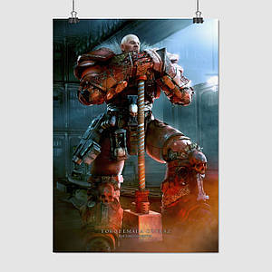 Плакат "Вархаммер 40000, Лорд Інквізитор Торквемада Котес, Warhammer 40000", 60×43см