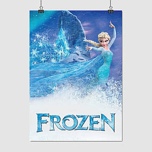 Плакат "Крижане серце, Ельза, Frozen", 60×43см