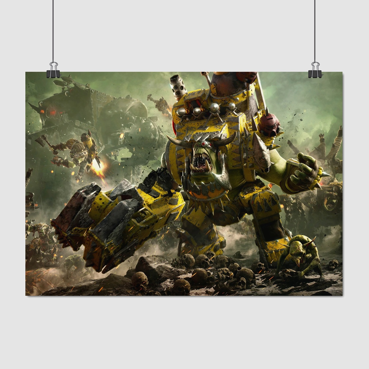 Плакат "Вархаммер 40000, Смертодред орків, Warhammer 40000, Deff Dread", 43×60см