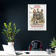 Плакат "Капітан Америка, Зимовий Солдат, Captain America, Winter Soldier", 60×43см, фото 4