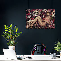 Плакат "Дівчина у квітах", 40×60см, фото 3