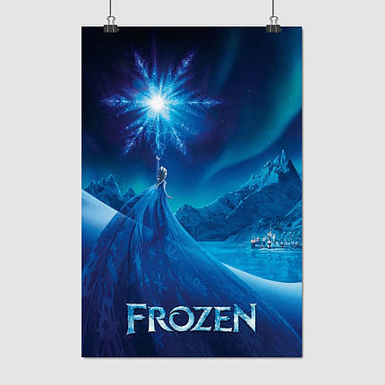 Плакат "Крижане серце, Frozen", 60×43см, фото 1