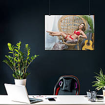 Плакат "Дівчина з гітарою", 43×60см, фото 3