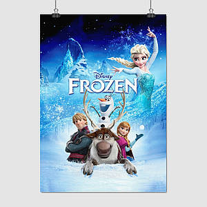 Плакат "Крижане серце, Frozen", 60×43см