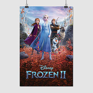 Плакат "Крижане серце 2, Frozen 2", 60×40см