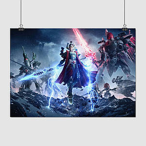 Плакат "Вархаммер 40000, Warhammer 40000, Dawn of War 3", 43×60см