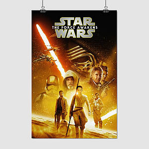 Плакат "Пробудження Сили, Зоряні Війни, Star Wars, Force Awekens", 60×40см