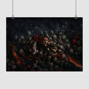 Плакат "Вархаммер 40000, Фінальне примирення, Warhammer 40000", 43×60см